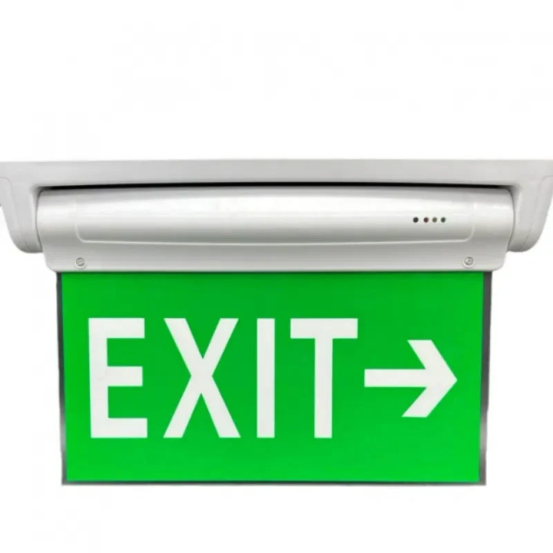 Three Proof Safety Exit Indicator Light Fire Emergency Lighting Ac85-265v Stairway Passage Led Emergency Evacuation Sign
