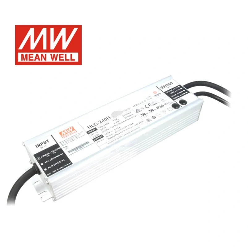 MEAN WELL HLG-240H Switching power supply 12A 15A 24A 30A 36A 42A 48A 54A 240W Constant Voltage + Constant Current LED Driver
