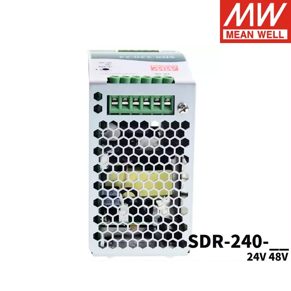 Original Mean Well SDR-240-24 meanwell DC 24V 10A 240W Single Output Industrial DIN Rail with PFC Function Power Supply