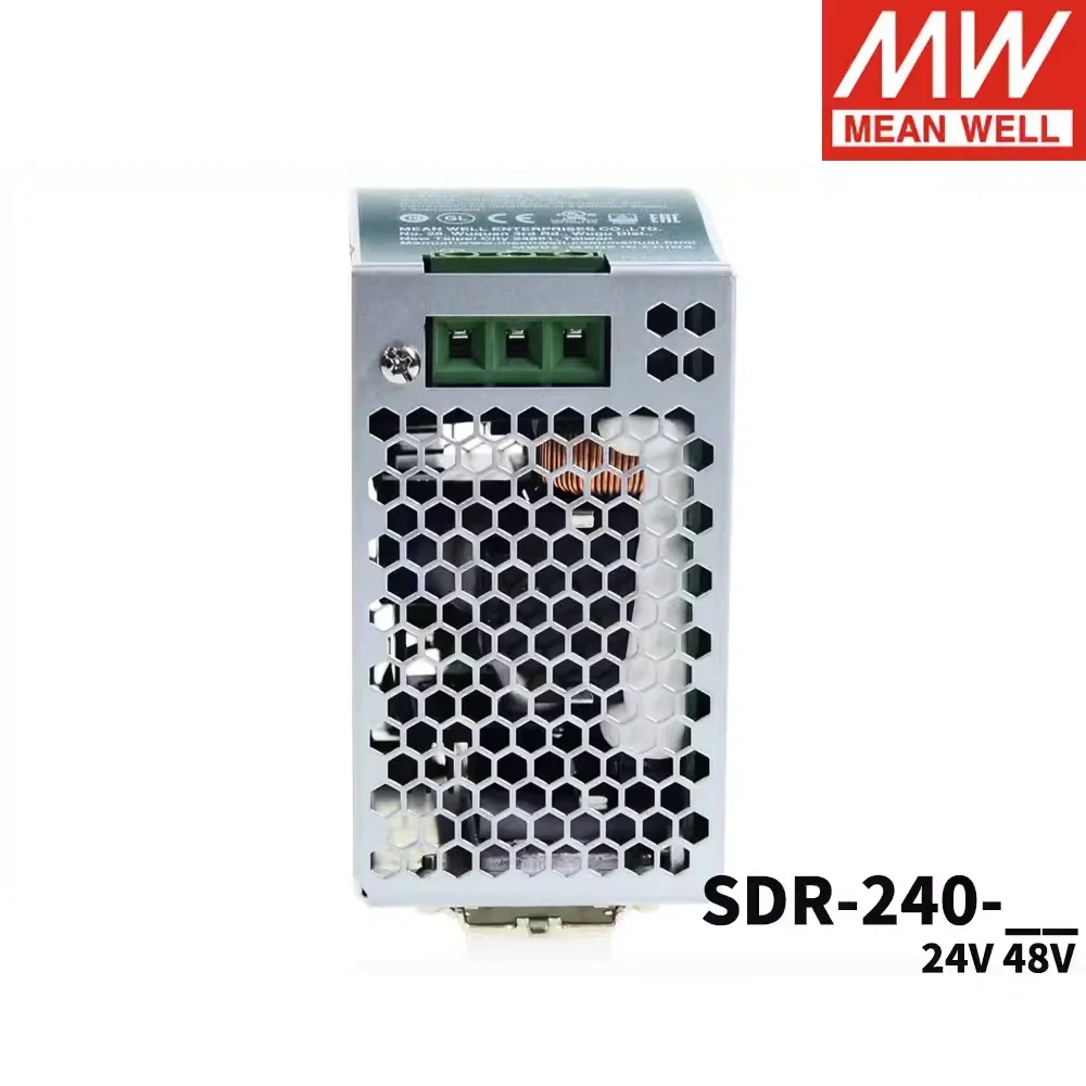 Original Mean Well SDR-240-24 meanwell DC 24V 10A 240W Single Output Industrial DIN Rail with PFC Function Power Supply