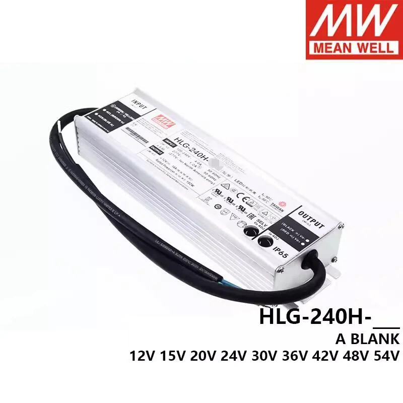 MEAN WELL HLG-240H Switching power supply 12A 15A 24A 30A 36A 42A 48A 54A 240W Constant Voltage + Constant Current LED Driver