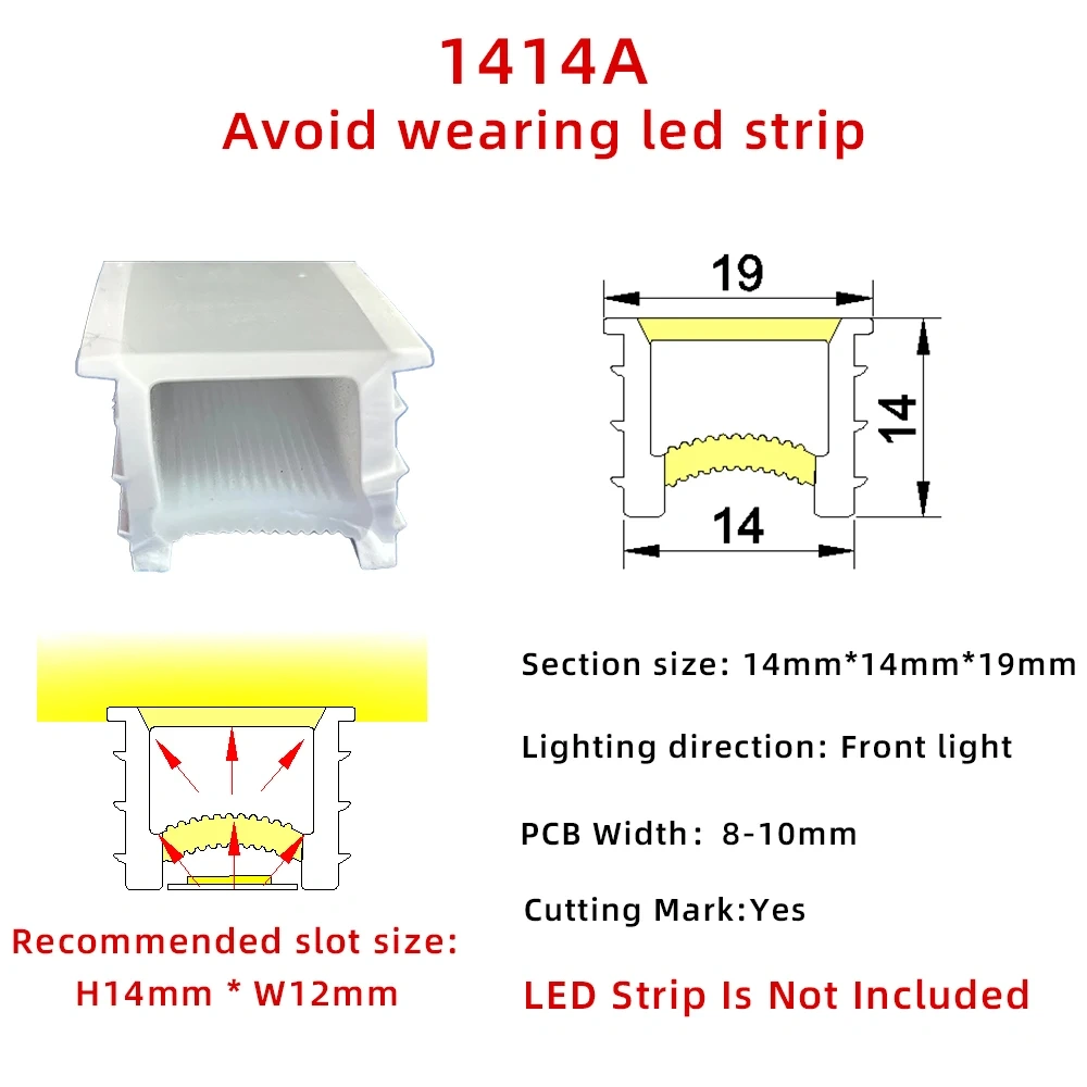 Embedded LED Flexible Silicone Tube Split Opening Linear Light with Trough Diffuser Channel Cover for Ceiling Wall Mounting