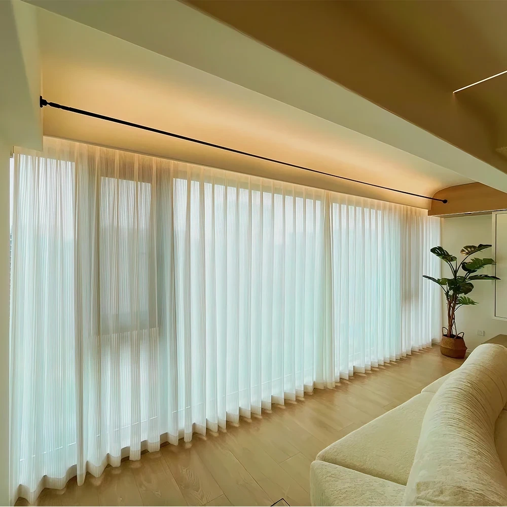 Skyline Lamp Wall Mounted Minimalist Lighting Steel Band Linear Light DIY Available in White And Black Color Options