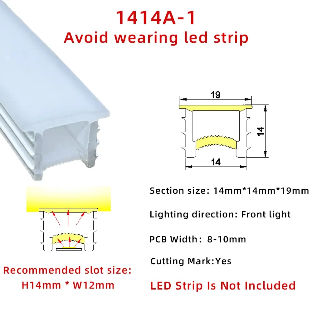 Embedded LED Flexible Silicone Tube Split Opening Linear Light with Trough Diffuser Channel Cover for Ceiling Wall Mounting