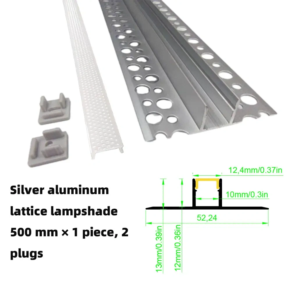 Embedded aluminium LED strip profile plaster in for ceiling installations providing atmospheric lighting in various spaces
