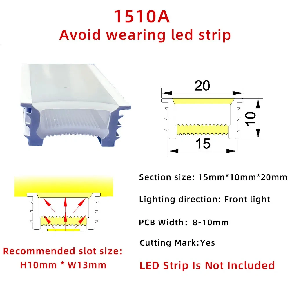 Embedded LED Flexible Silicone Tube Split Opening Linear Light with Trough Diffuser Channel Cover for Ceiling Wall Mounting