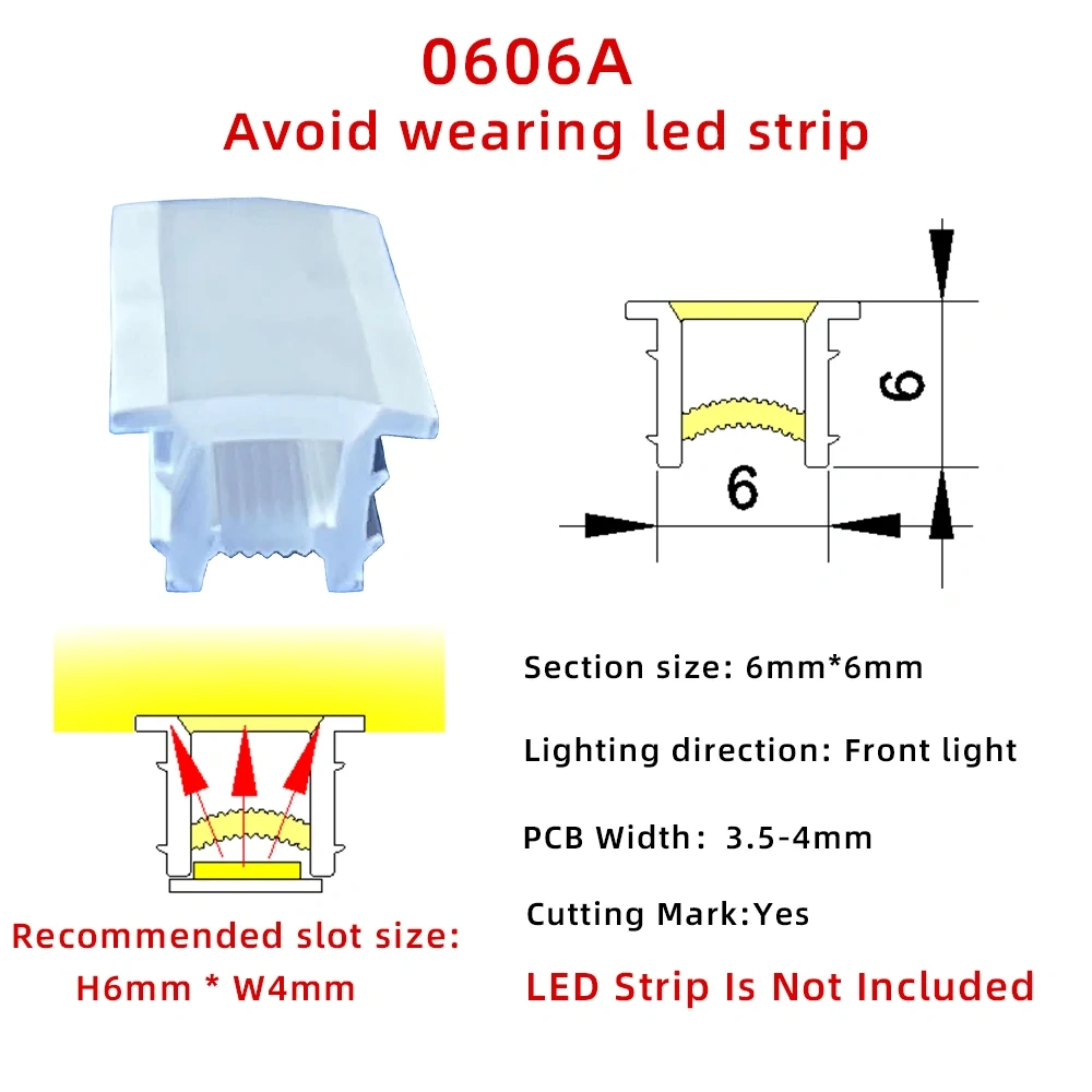 Embedded LED Flexible Silicone Tube Split Opening Linear Light with Trough Diffuser Channel Cover for Ceiling Wall Mounting
