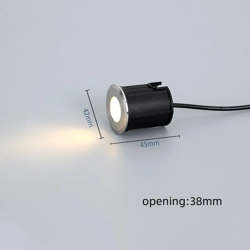 One-side in-ground LED light for directional landscape lighting