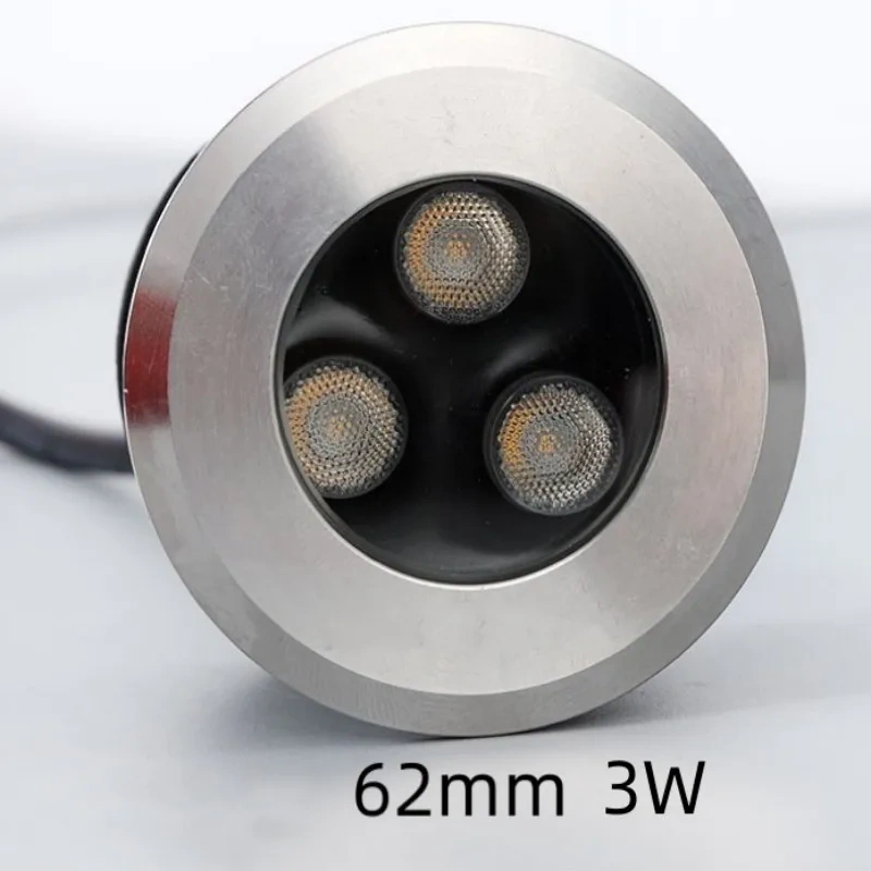 Compact stainless steel underwater LED lamp