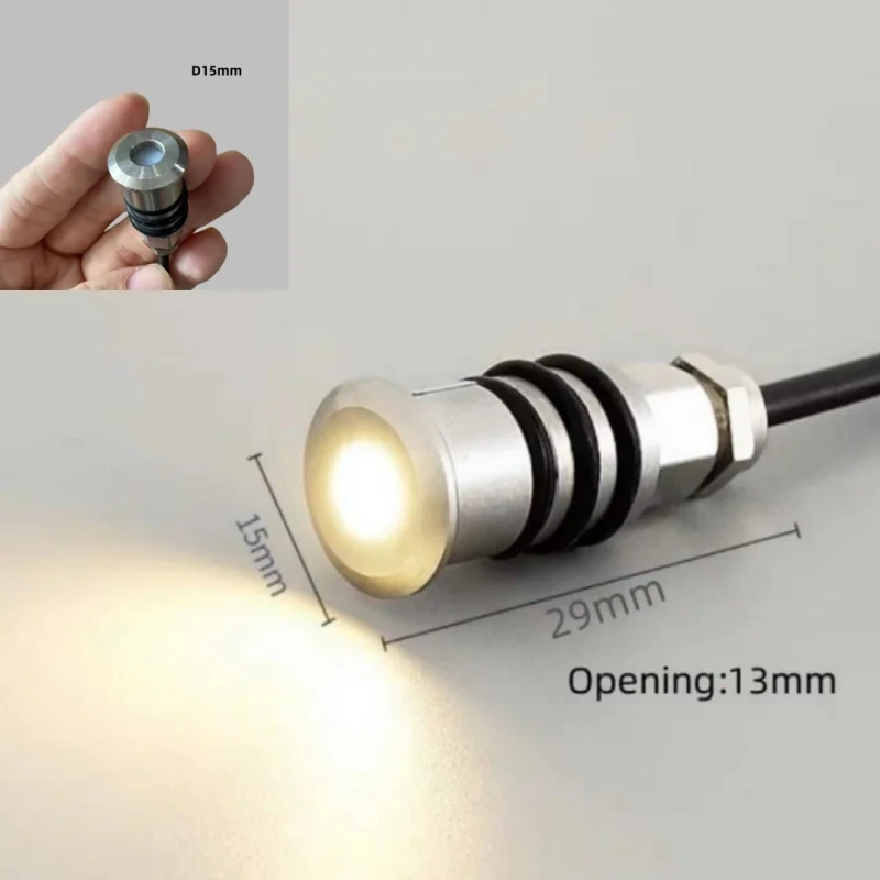 10PCS MINI Outdoor Underground Lamp IP68 for Garden Yard Deck Step Pathway Pool Fountain Landscape Underwater Light DC12V24V