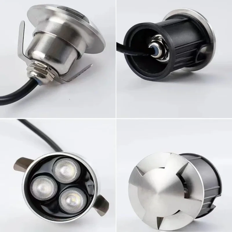 IP68 Waterproof Underwater Light LED Outdoor Garden Underground Lamp for Pathway Deck Yard Landscape Pathlight DC12V 24V