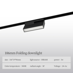R24/ Linear folding light 6W 3000K/4000K