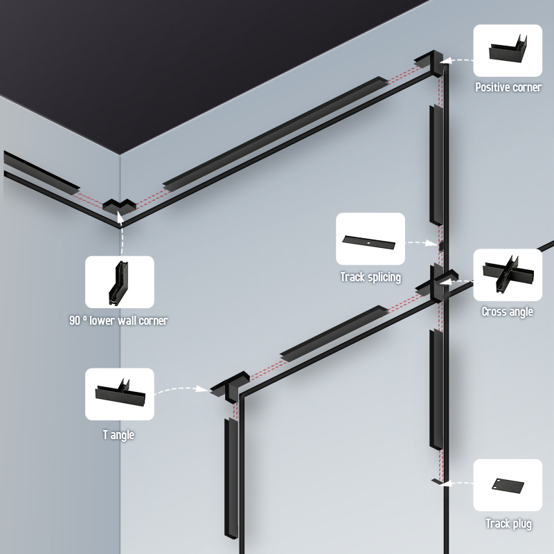 High Quality 360 Degree Adjustable PC Spot 5W LED Track Light Modern Aluminum Design for Shop Office Exhibition Cob Chip Rail