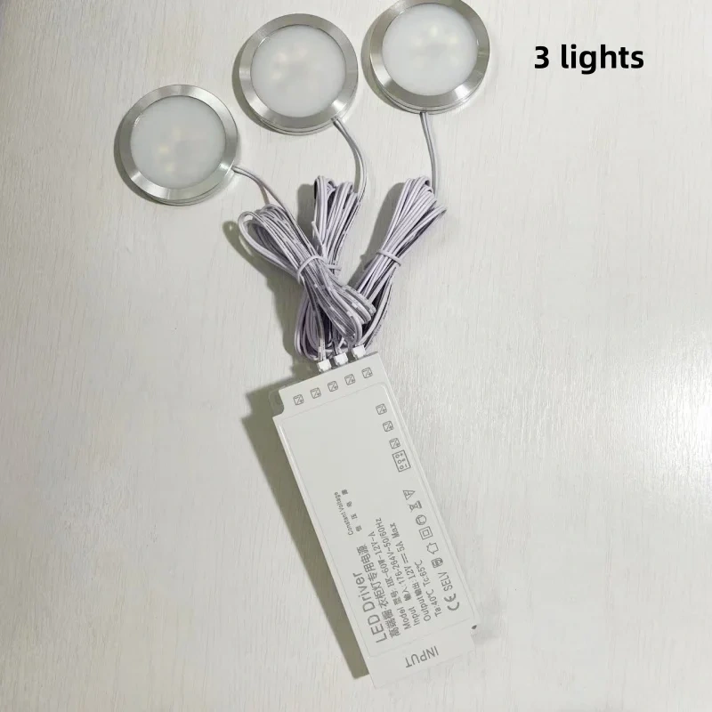 LED Surface Mounted Cabinet Wardrobe Light with Touch Switch Hand Door PIR  Sensor Kitchen Bar Display Case Cupboard Puck Light