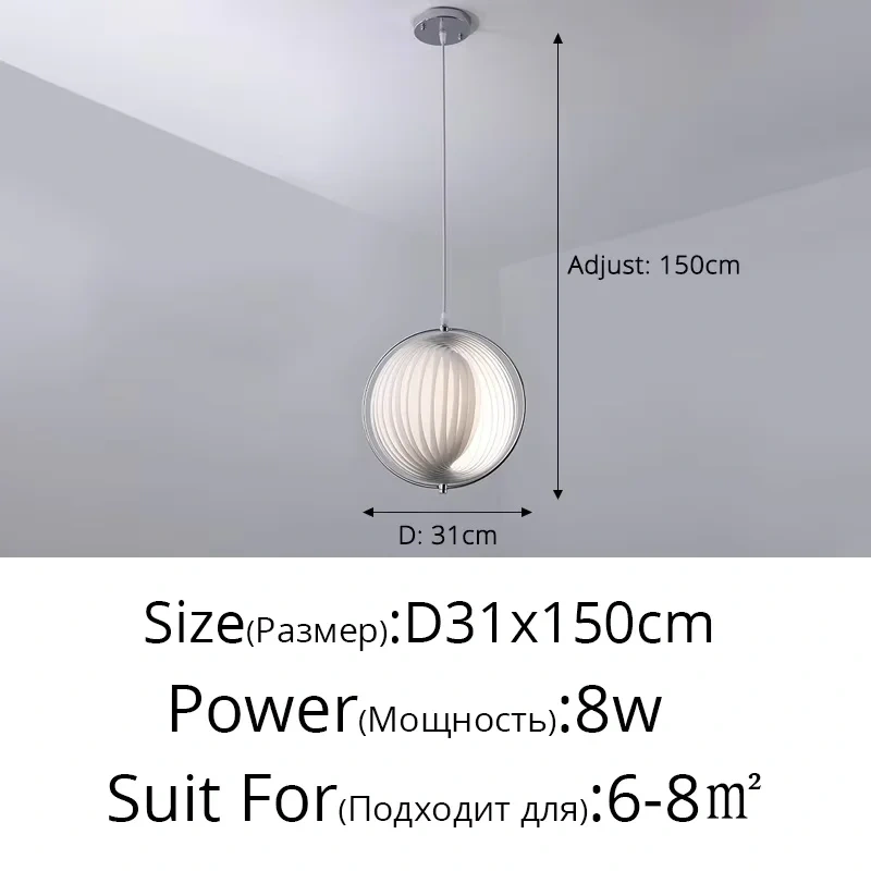 Moon inspired LED floor lamp for bedside lighting