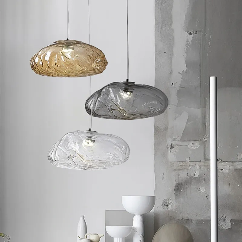 Nordic LED Pendant Light For Living Room Bedroom Dining Room Bar Modern Glass Ceilings Chandelier E27 Bulb Decorate Hanging Lamp