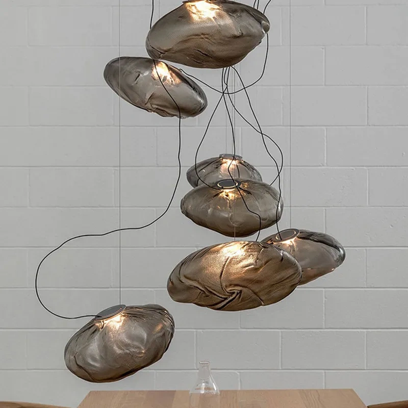 Nordic LED Pendant Light For Living Room Bedroom Dining Room Bar Modern Glass Ceilings Chandelier E27 Bulb Decorate Hanging Lamp