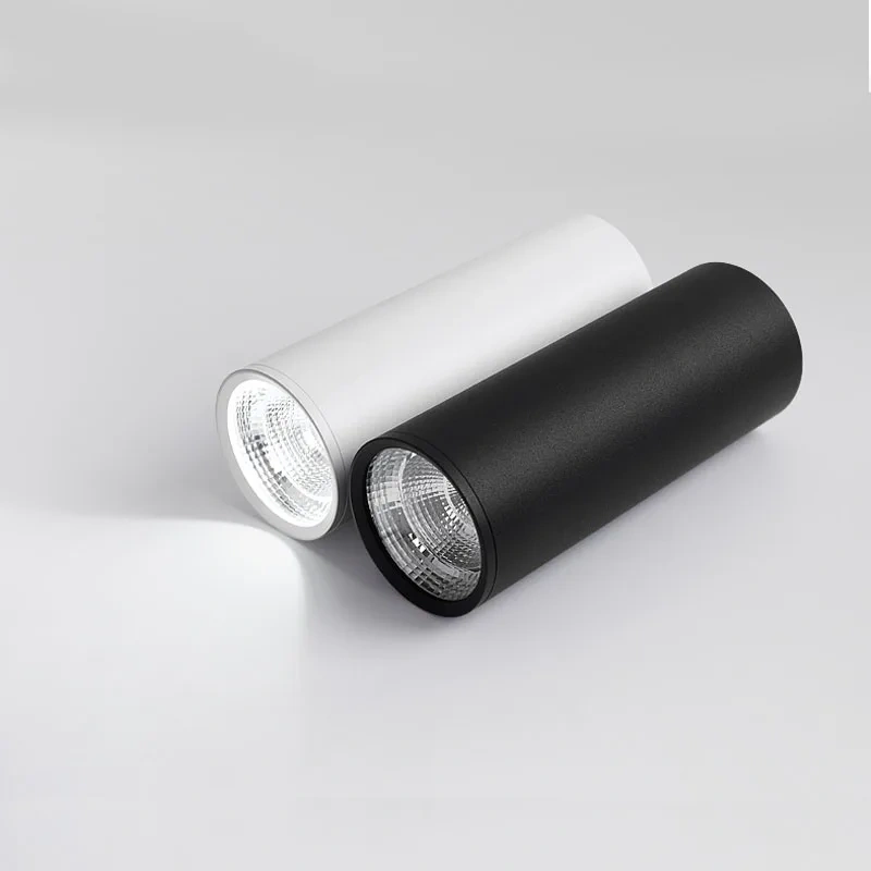 Dimmable Downlight Long Tube Surface Mounted Modern 7W 12W Led Spot Light Indoor Living Room Kitchen Store Office Ceiling Lamp