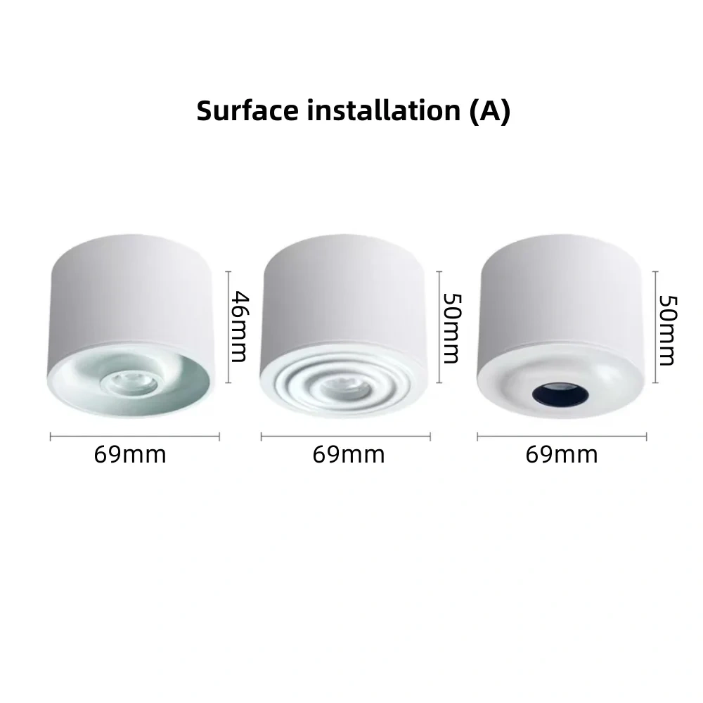LED spotlights, household anti glare ceiling lights, commercial spotlights, scene atmosphere lights, 5 °/8 °/10 °/24 ° 36 °/60 °