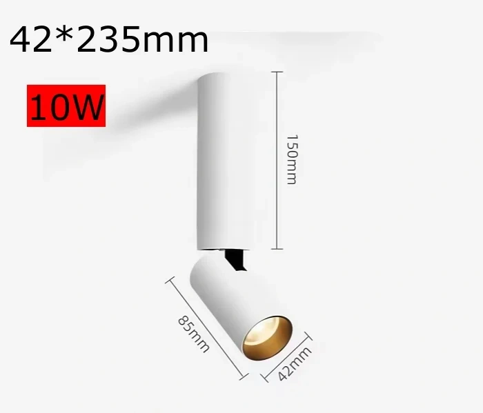 Rotating Surface Mounted Foldable LED Spotlight 10W20W Dimmable Anti Glare AC110-220V ceiling Downlight Lamp Indoor Bar Counter