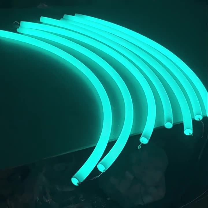 360-Degree Luminous Led Circular Ring Shape Hanging Wire Decorative Led Lamp Tube Acrylic Baked Curved Light Circle Arc
