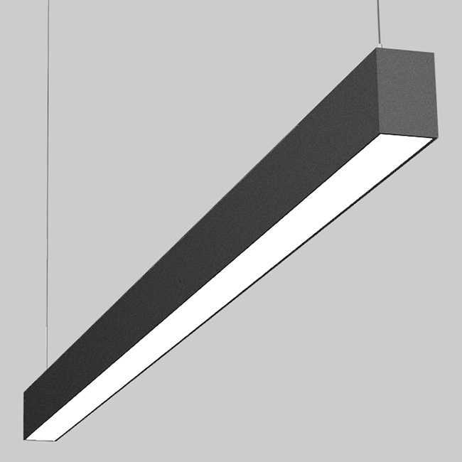 Suspended Linkable Modular Led Linear Light White Black Linear Ceiling Light for Workshop