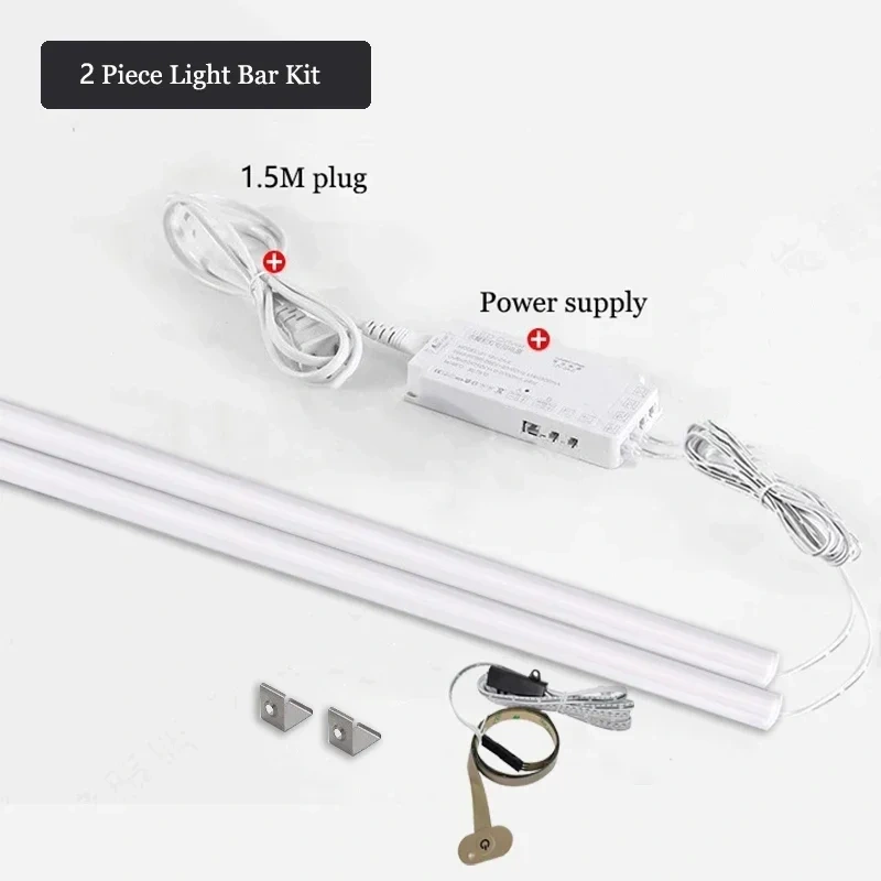 Kitchen Led Under Cabinet Lamp Wardrobe Bookcase Layer Shelf Led Bar 45 Oblique Light Aluminum Profile Closet Furniture Lighting