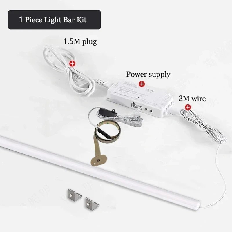 Kitchen Led Under Cabinet Lamp Wardrobe Bookcase Layer Shelf Led Bar 45 Oblique Light Aluminum Profile Closet Furniture Lighting