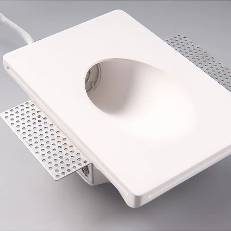 Recessed Gypsum Downlight Ceiling Lamp Gu10 Led Stair Case Lamp Wall Washer Spotlight Living Room Bedroom Aisle Home Lighting