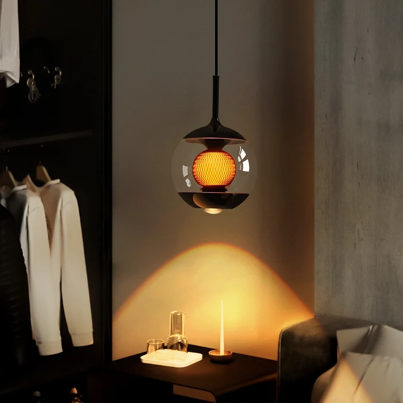 New Modern LED Glass Pendant Light For Bedroom Living Room Dining Room Study Home Ceiling Lighting Room Decoration Bedside Lamp