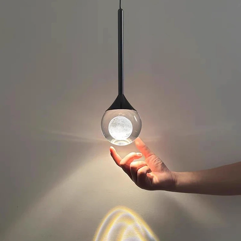 Ltalian Luxury Crystal Pendt Lamp Creative Ceiling Light Indoor Decoration Lighting fFixture Living Room Bar Counter Pendt Light