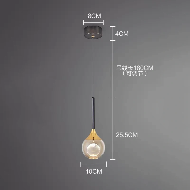 Ltalian Luxury Crystal Pendt Lamp Creative Ceiling Light Indoor Decoration Lighting fFixture Living Room Bar Counter Pendt Light