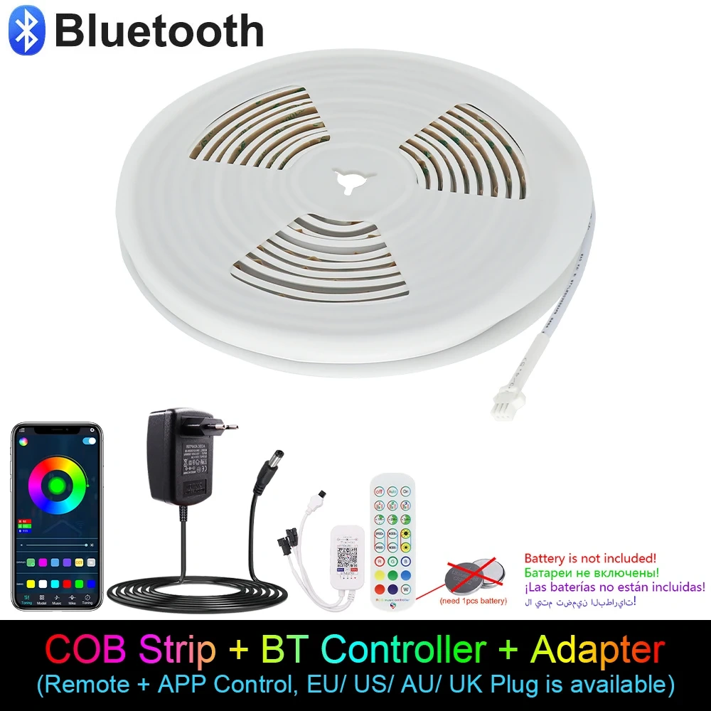 IP68 Waterproof Addressable COB LED Strip 24V 720LEDs/m 3m 5m Dream Color RGBIC FOB Neon LED Light Bar Tape for Decor Lighting