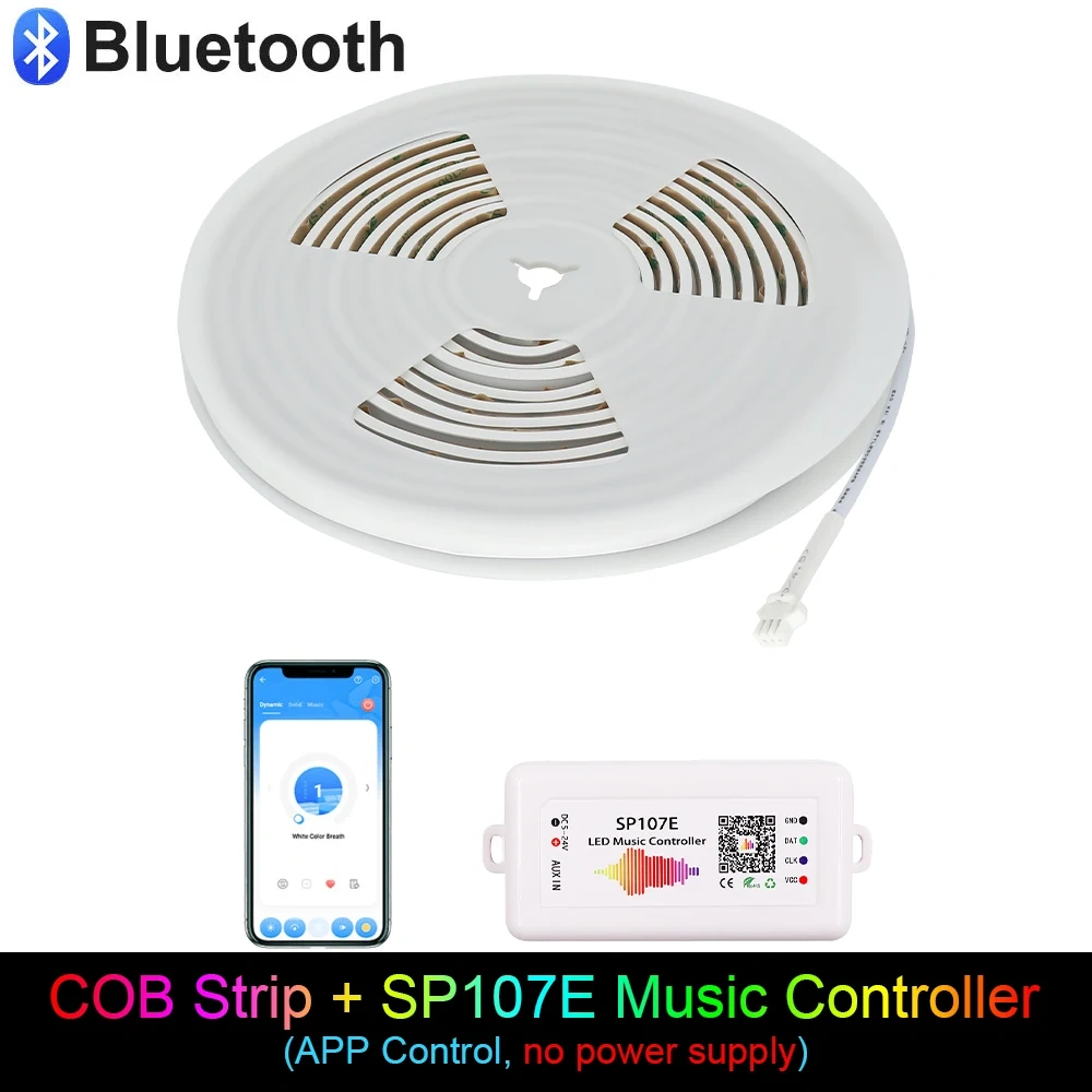 IP68 Waterproof Addressable COB LED Strip 24V 720LEDs/m 3m 5m Dream Color RGBIC FOB Neon LED Light Bar Tape for Decor Lighting