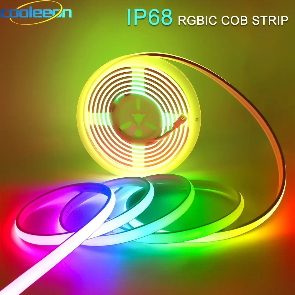 Addressable COB LED strip with RGBIC dream color lighting