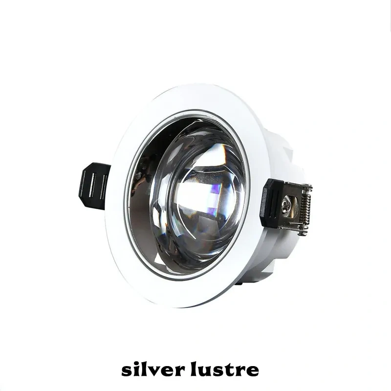Double eyelid rainbow small hill spotlight anti-glare embedded LED living room and bedroom ultra-thin ceiling lamp 110V/220V