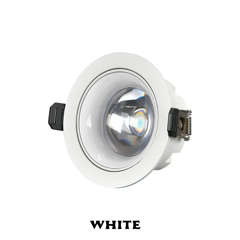 Double eyelid rainbow small hill spotlight anti-glare embedded LED living room and bedroom ultra-thin ceiling lamp 110V/220V
