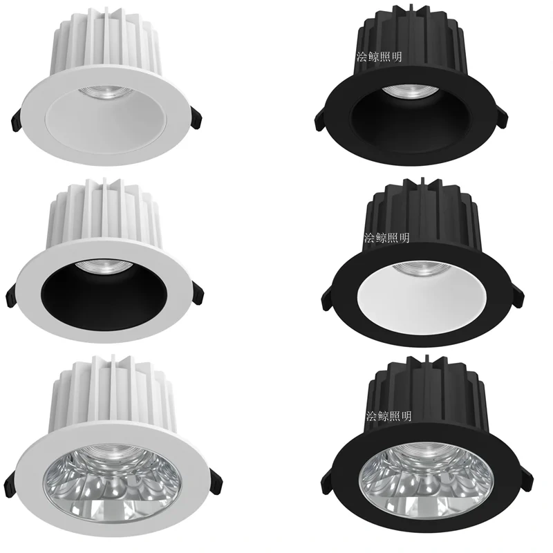 IP65 waterproof, fog-proof, moisture-proof ceiling lamp with anti-glare function for bathrooms. High-quality aluminum material.