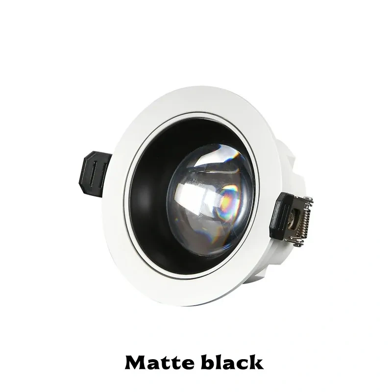 Double eyelid rainbow small hill spotlight anti-glare embedded LED living room and bedroom ultra-thin ceiling lamp 110V/220V