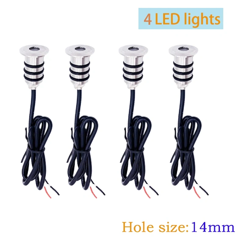 4/6/10PCS Outdoor Waterproof Led Lamp Garden Deck Terrace Floor Light  Recessed Inground Spot Mini 0.5W 12V IP68 Stainless Steel