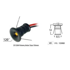 D10mm 0.5W Black120D