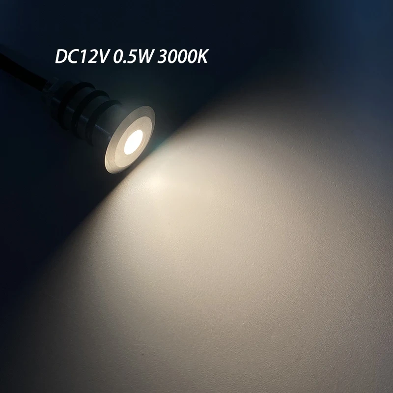 4/6/10PCS Outdoor Waterproof Led Lamp Garden Deck Terrace Floor Light  Recessed Inground Spot Mini 0.5W 12V IP68 Stainless Steel