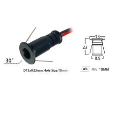 D10mm 0.5W Black30D