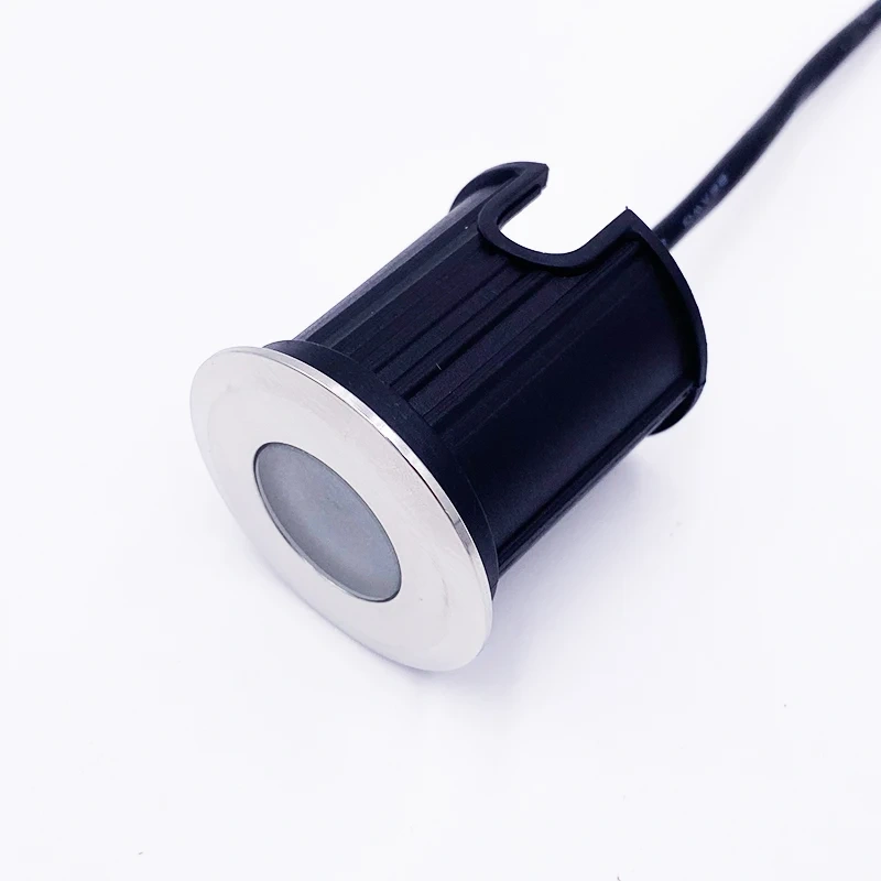 Waterproof Outdoor LED Light, Stainless Steel IP68 Terrace and Garden Ground Light, RGB RGBW, Recessed in Ground Lamp 12V/24V 2W