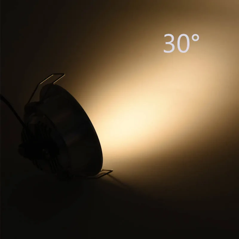 3W Angled Rotatable Adjustable Mini Ceiling Spot Light DC12V 24V AC220V Dimmable Recessed Downlight Indoor LED Display Spotlight