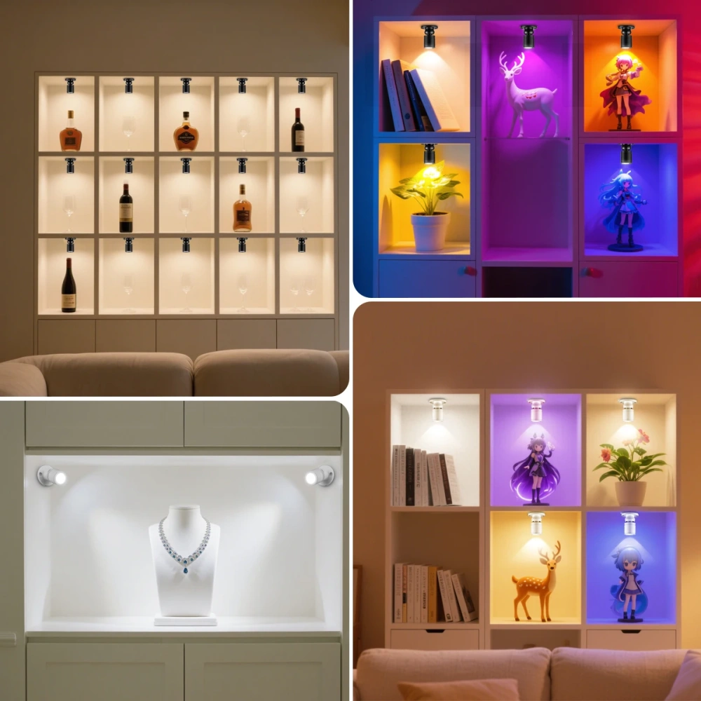 Rotatable Small Spot Light Aluminum Mini 5V USB LED Spotlight Surface Mounted Downlight Ceiling Lamp Showcase Display Lighting