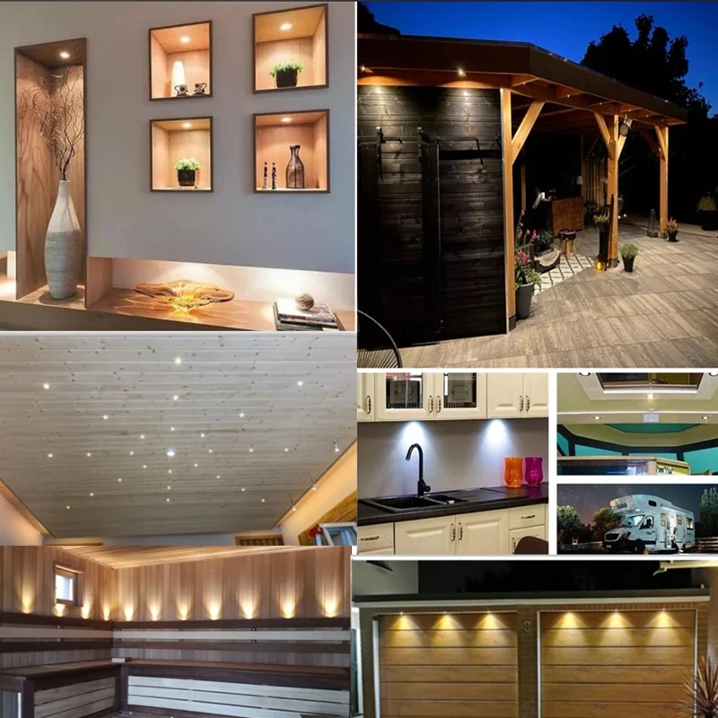 Mini LED Spotlight DC12V 0.5W 1W 2W Small Dimmable Stair Light Kitchen Cabinet Downlight KTV Banquet Ceiling Light Cut D10-D27mm
