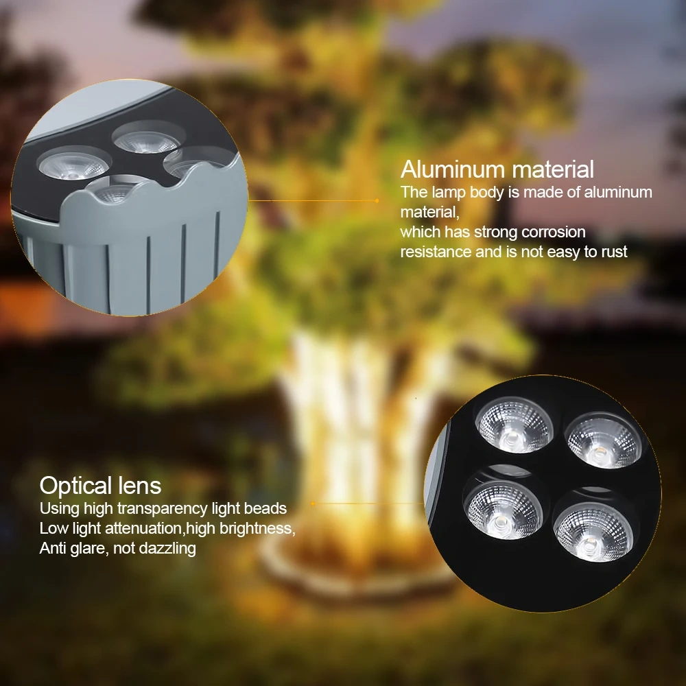 Led Garden Tree Hug Lights Night Projection Outdoor Landscape Lamp IP65 Waterproof For Home Decoration Garden Park Yard Spotligh