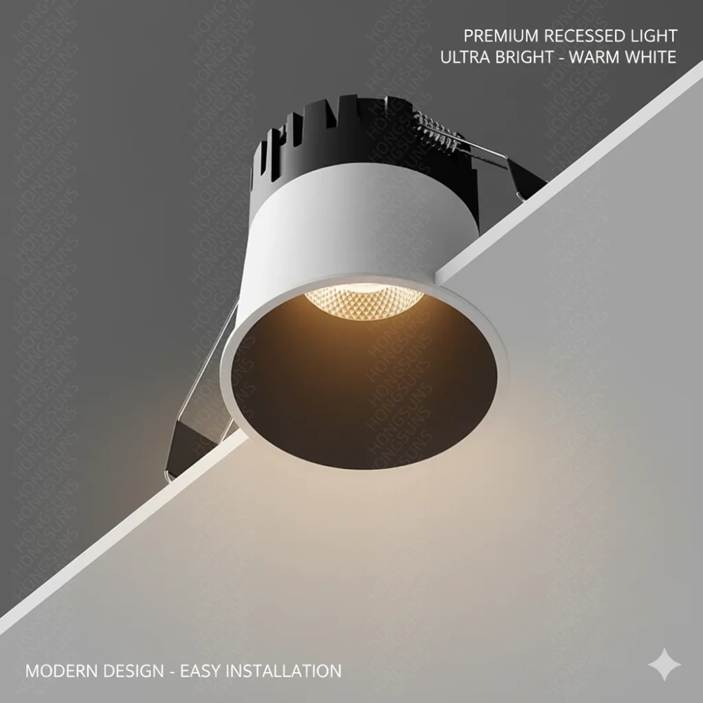 LED Recessed Downlight Tuya Zigbee/ DALI Smart Modern Spotlight Indoor Anti-glare CRI97 Ceiling Light for Living Room Bedroom