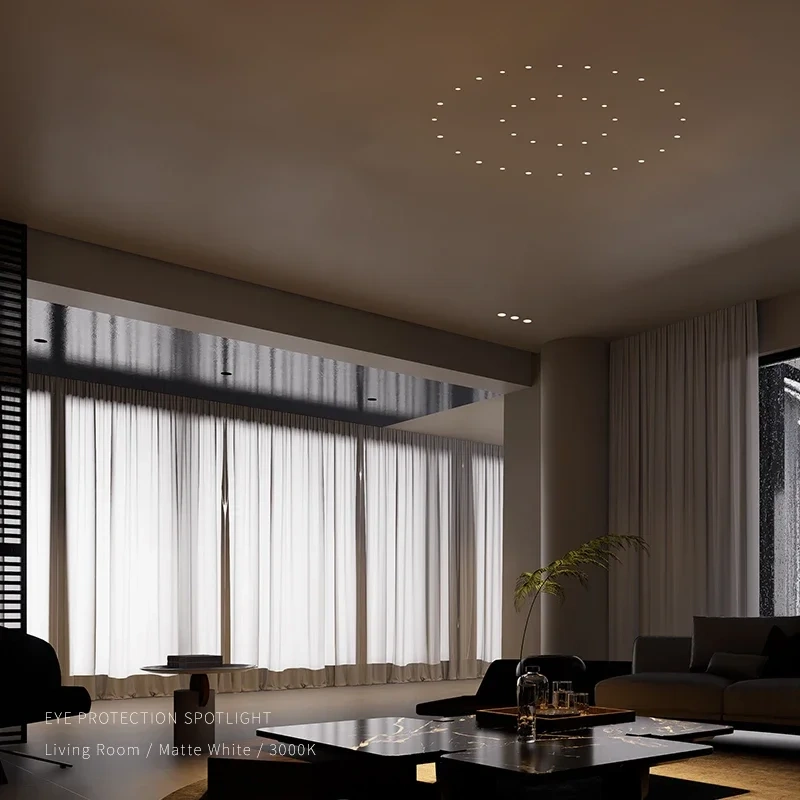 DALI2 DT8 Dimming LED Recessed Downlight Modern Spotlight Indoor Anti-glare CRI97 Aluminum Ceiling Light for Living Room Bedroom